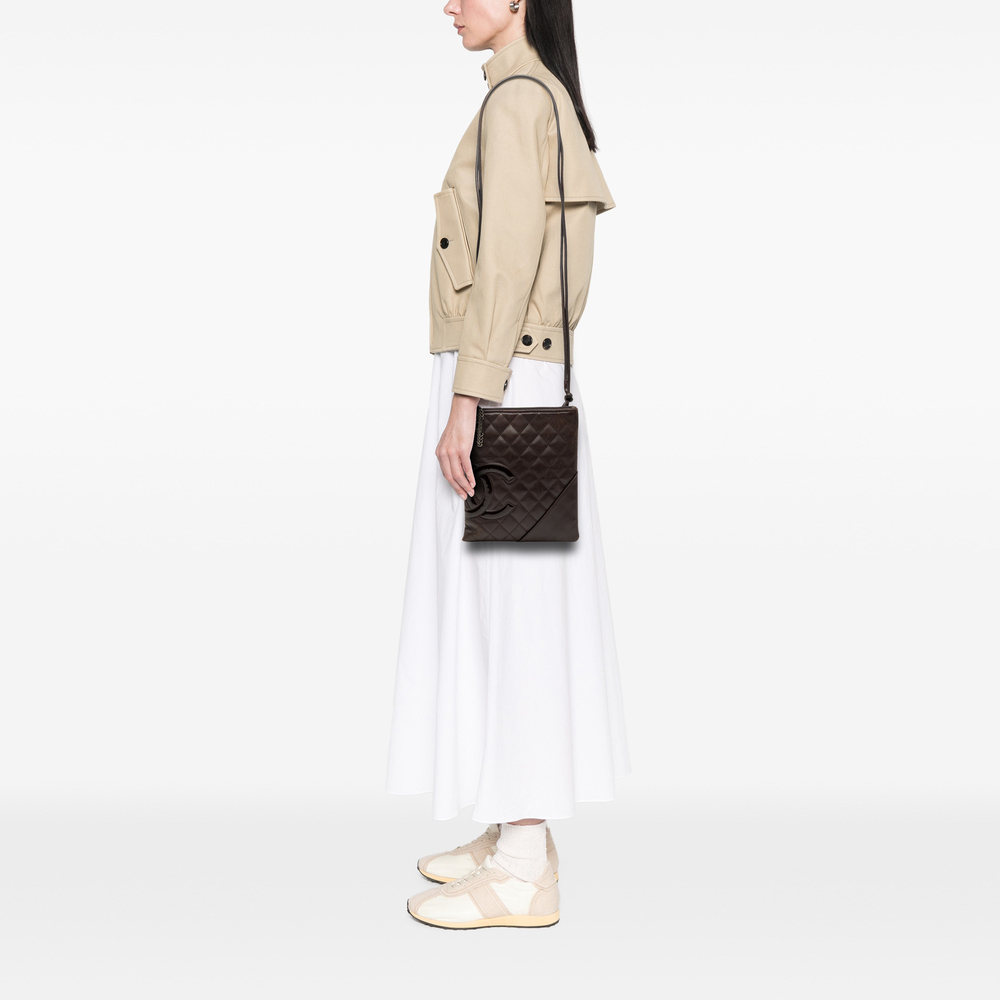 Pre-Loved Chanel Quilted Lambskin Cambon Ligne Flat Crossbody - Picture 7 of 8